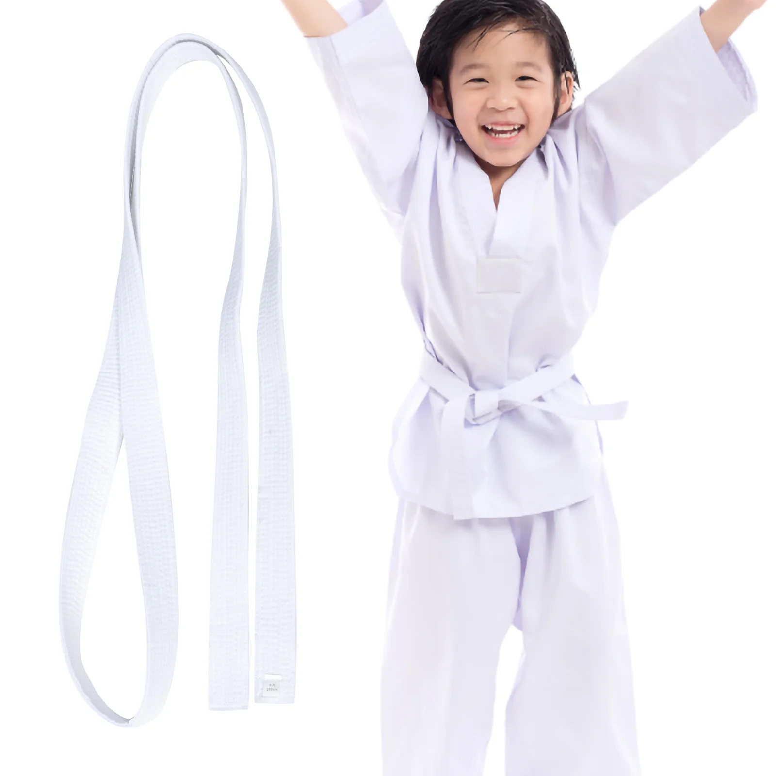 

1pc Karate For Women Men Lightweight Martial Arts Waist Belt Taekwondo Judo Training Gear Uniform Belt For Kids Waist Wrap