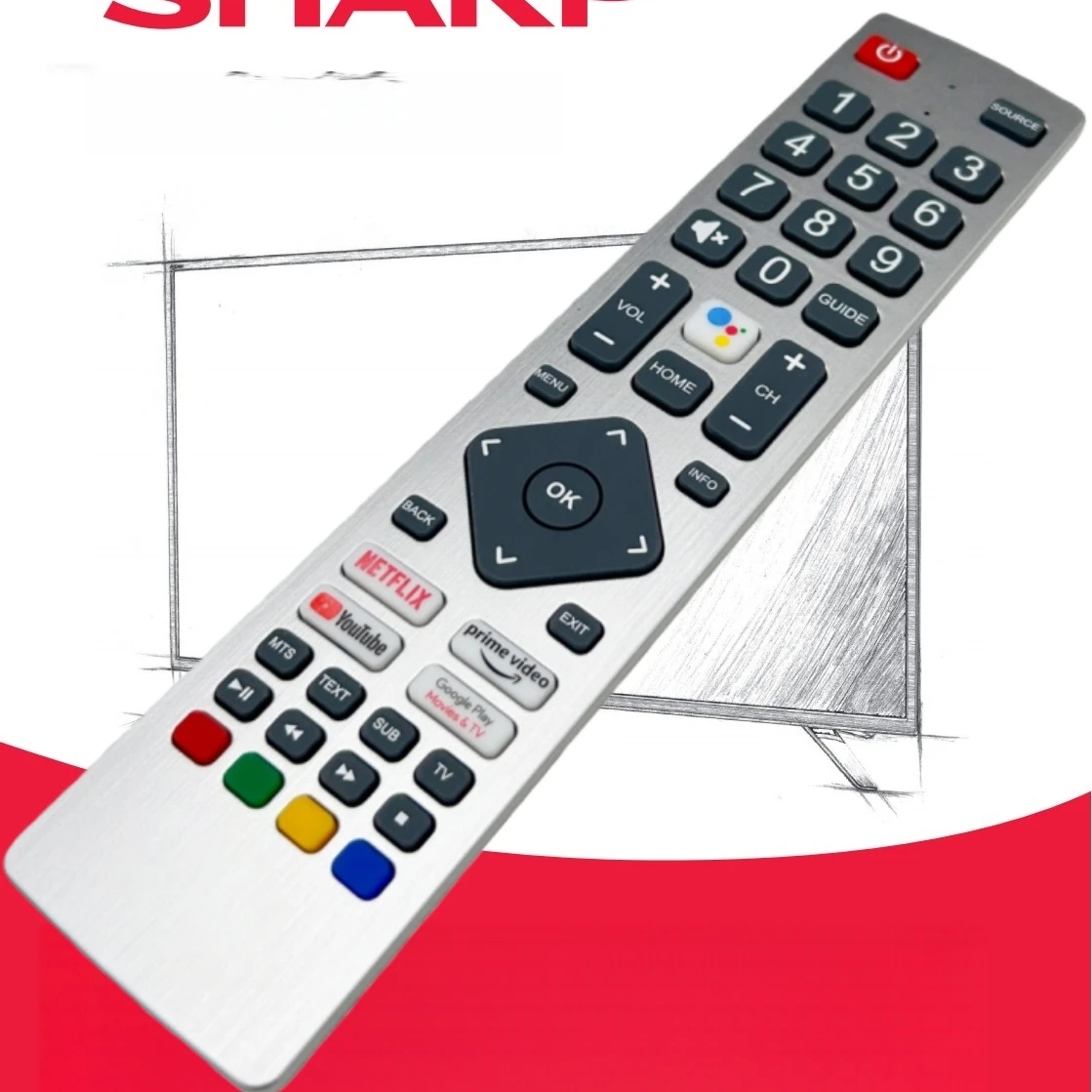 Оригинальный пульт дистанционного управления с голосовым управлением SHW/RMC/0133N, совместимый с SHARP Android TV 40BL2EA 43BL2EA 40BL3EA 43BL3EA 40BL4EA 43BL4EA
