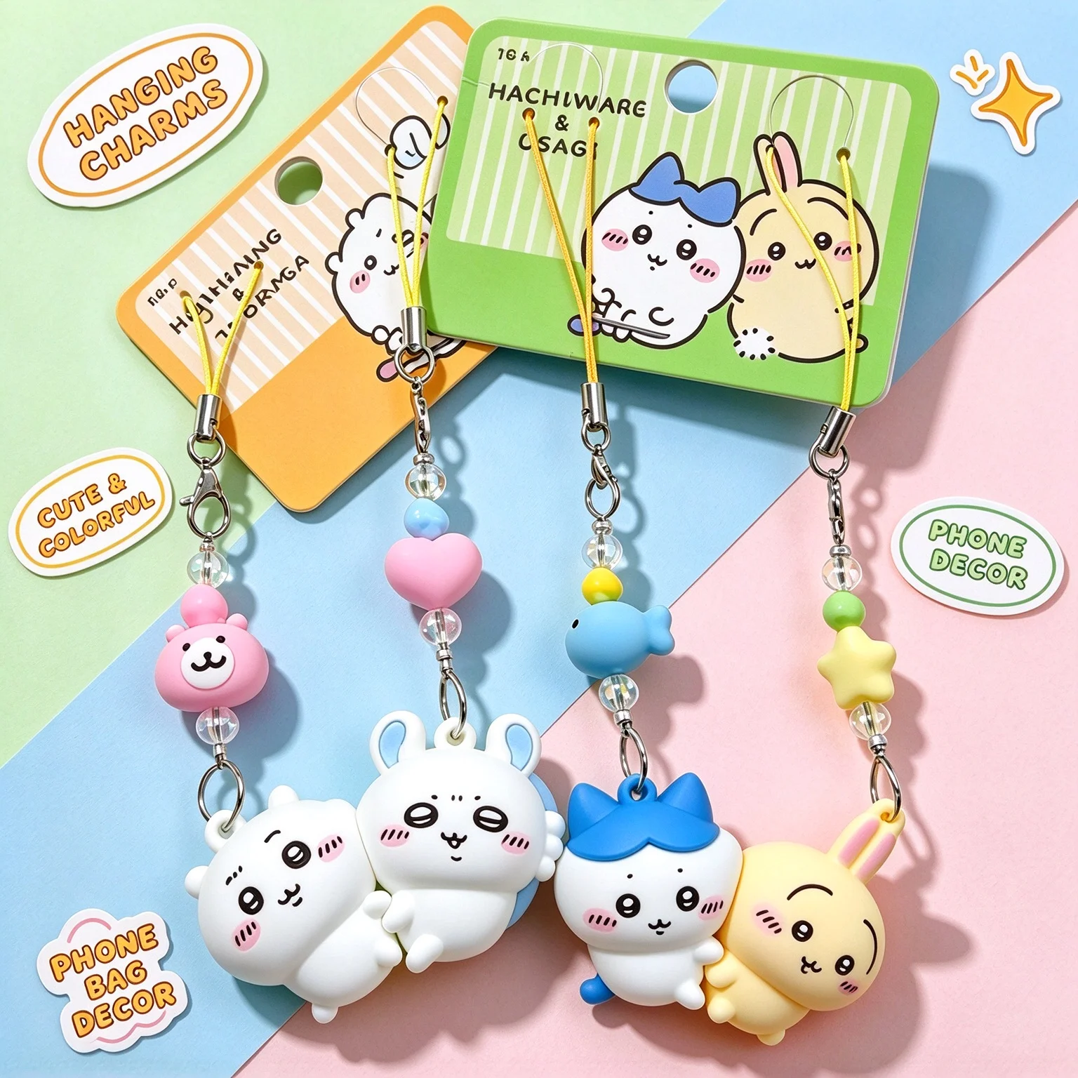Llavero Magnético de la Serie Chiikawa, Personalizado, Exquisito, Creativo, con Muñeca de Dibujos Animados, Pequeño Colgante, Pequeño Regalo para Niñas