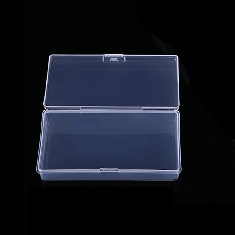 Square Plastic Transparent Tool Storage Box Jewelry Beads Container Power Tools Accessories Box Small Items