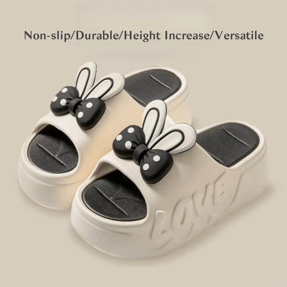 

Женские тапочки в стиле интернет-знаменитостей, увеличивающие рост, нескользящие крутые шлепанцы, легко сочетающиеся, милый дизайн