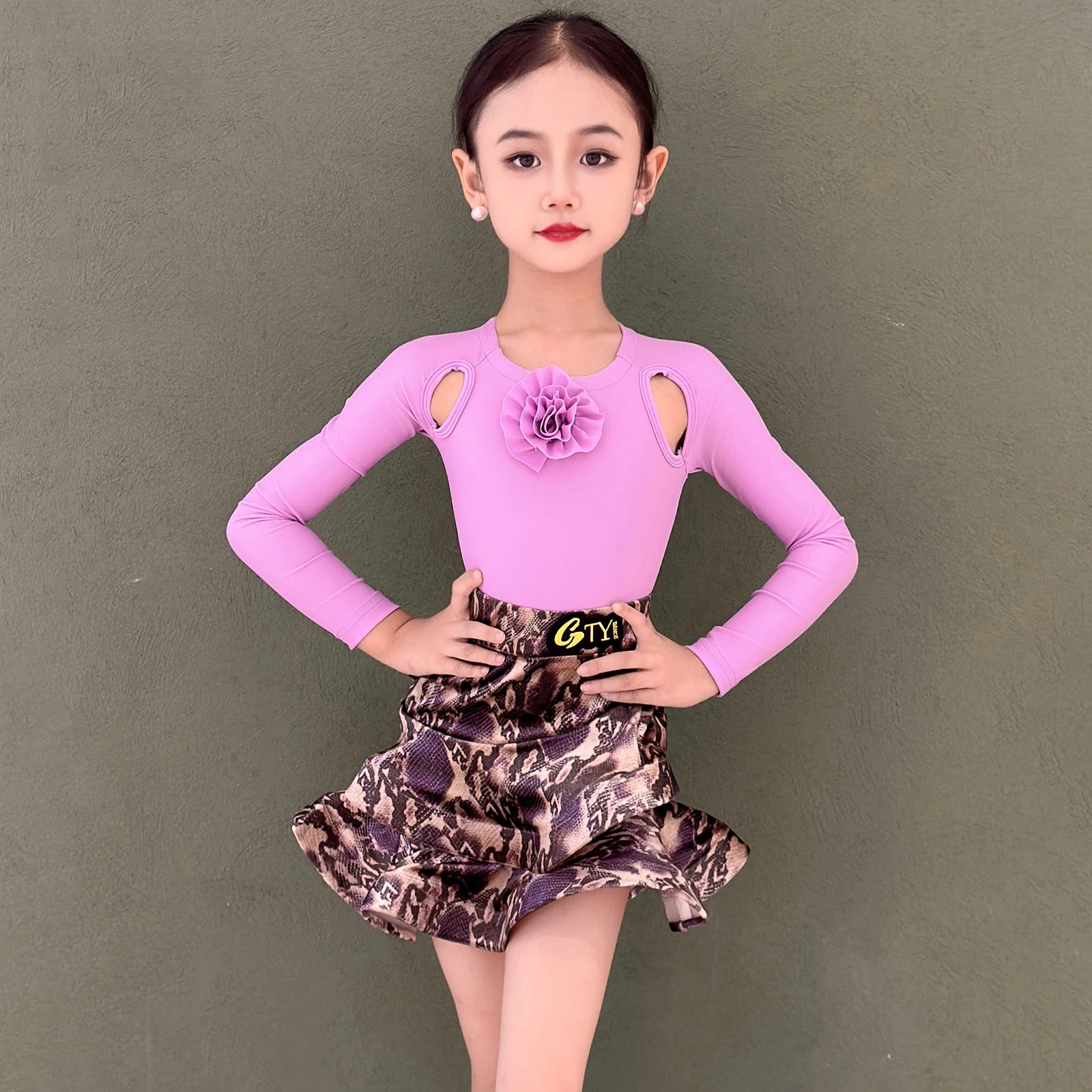 Strój do tańca Samba Tango dla dziewcząt, sukienka do tańca Salsa Latin, spódnica do tańca dla dziewcząt, sukienka balowa, standardowa sukienka do ćwiczeń latynoamerykańskich dla dzieci.