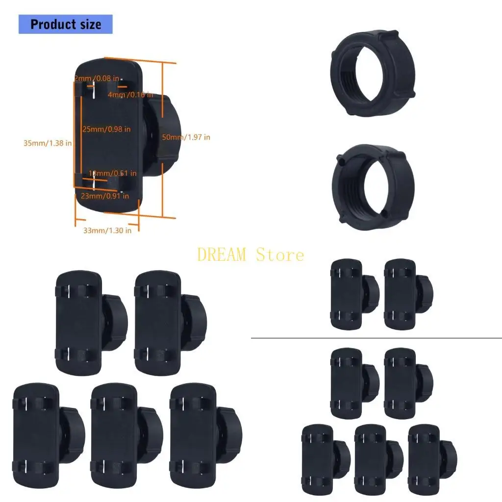 

Plastic 17mm Round Dead To 4 Buckle Adapter for Wireless Chargers Conversion best sale