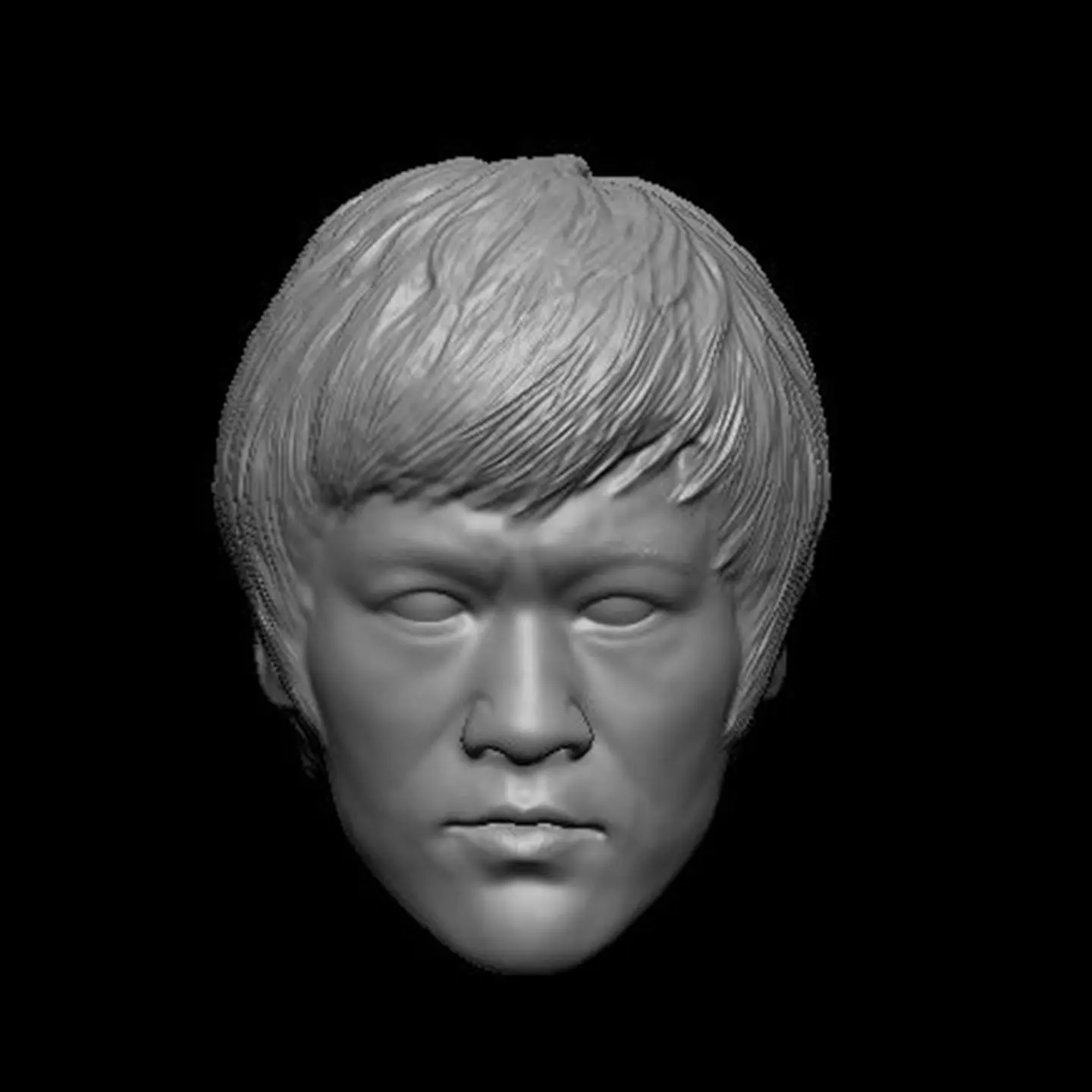 

HL012 Customized 1/18 1/12 1/10 Bruce L Kungfu Unpainted Head Sculpt for 3.75" 6" 7" Figure SHF ML Mafex Mez NECA Mcf