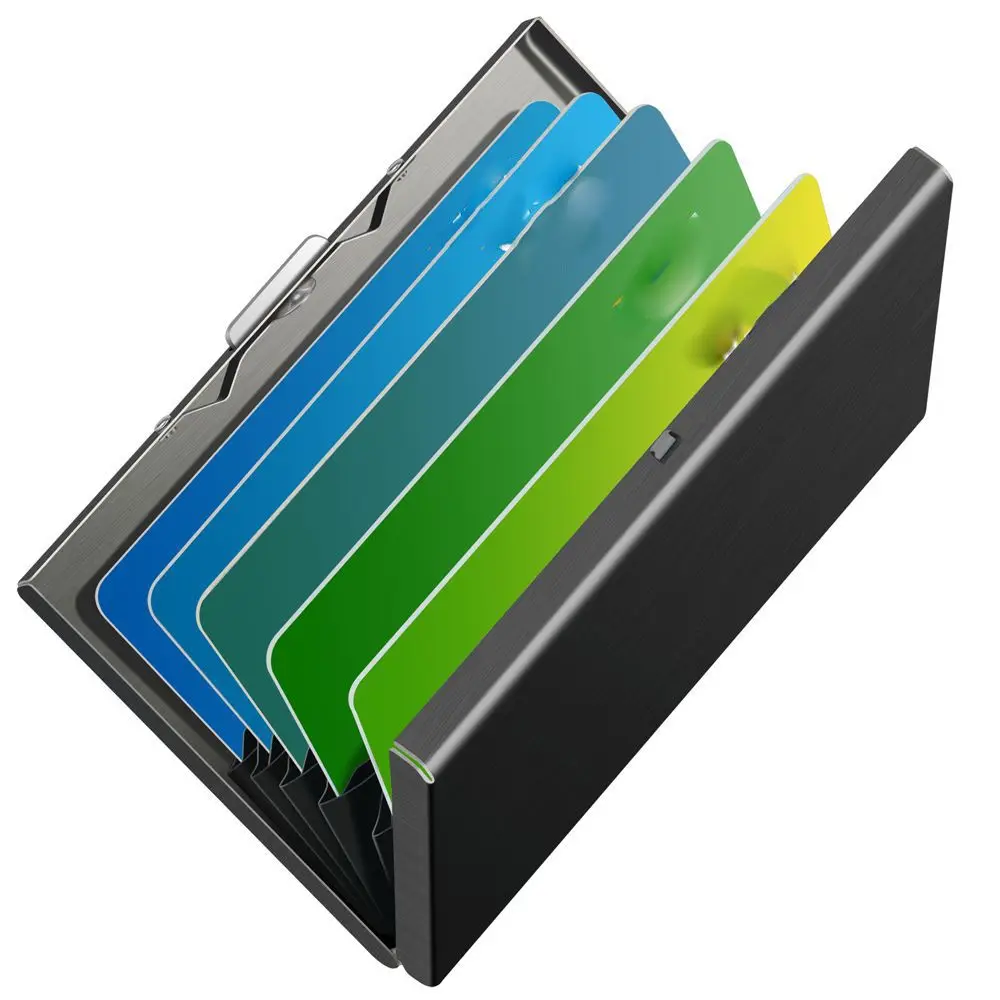 Credit Card Box Multi-card Bit ID Document Card Antimagnetic Case RFID Card Holder Bank Card Case Business Card Holder