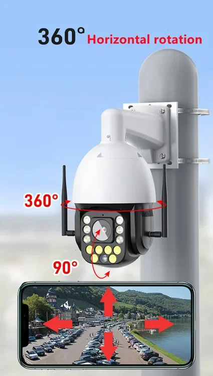 레이저 야간 투시 얼굴 인식 인체 감지 야외 태양광 전원 공급 40배 4K 돔 4G 무선 PTZ 줌 IP 보안 CCTV 카메라