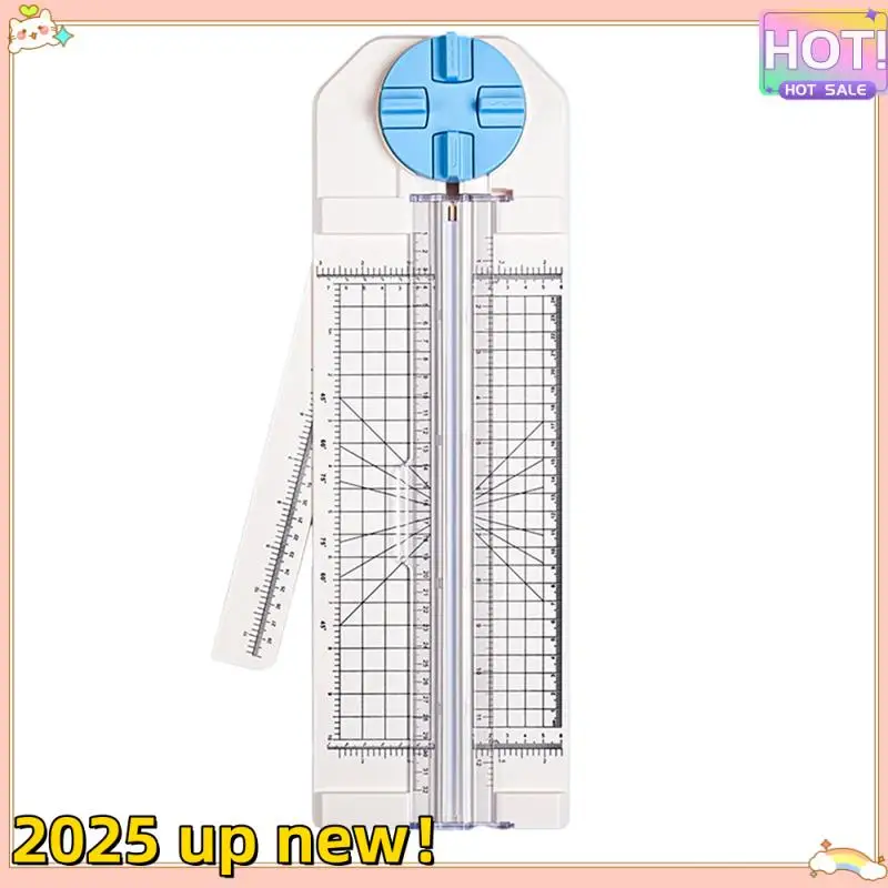 4-In-1 Paper Trimmer 12In Craft Paper Cutter For Multi-Function Scrapbooking Tool Blue