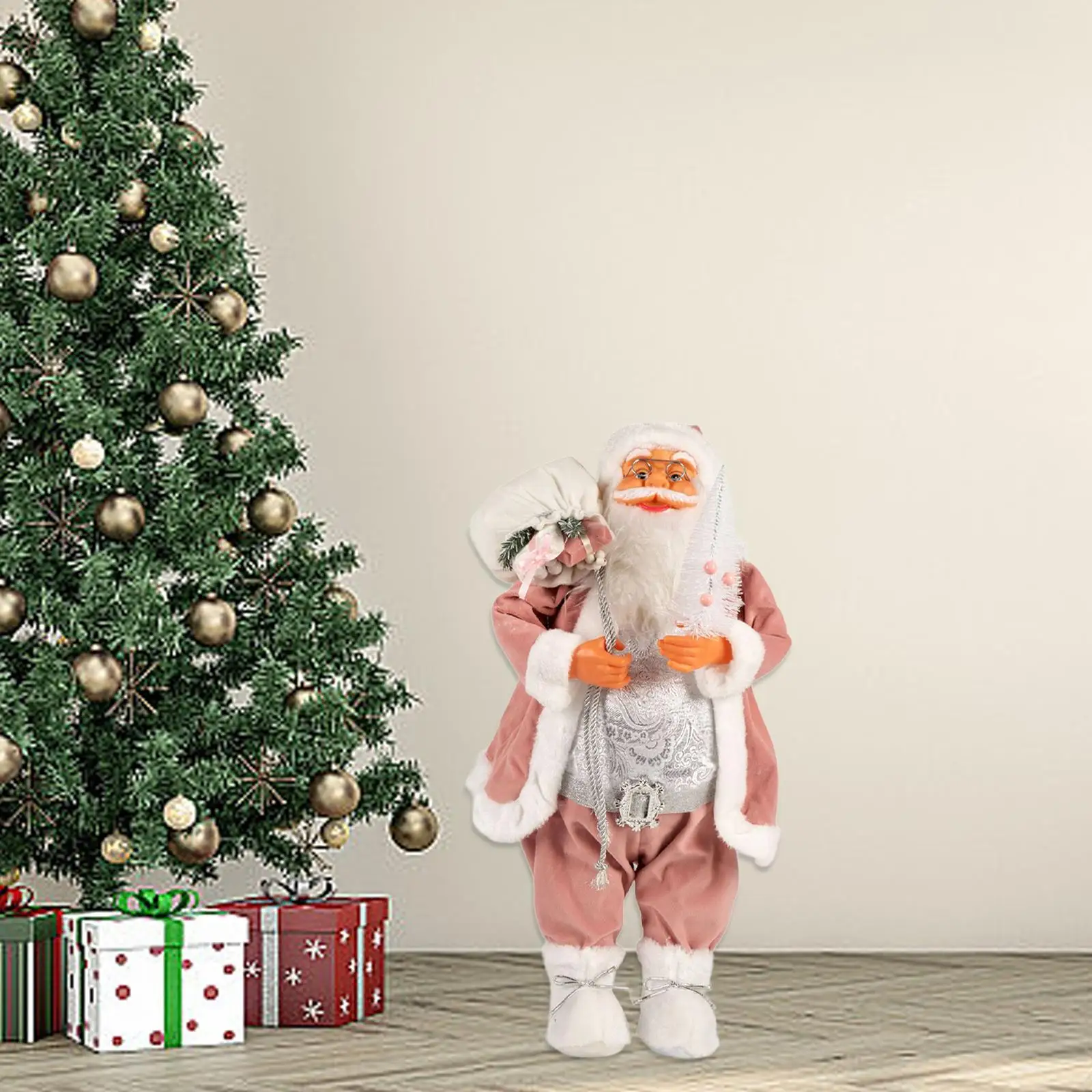 

Santa Claus Doll Christmas Decoration Collectible Doll Decorative Classic Santa