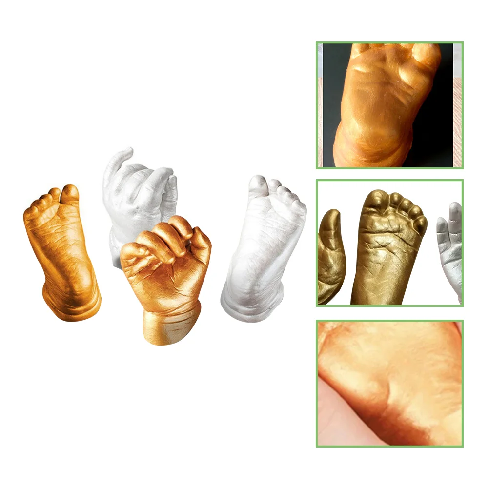 Suit 1 Set Keepsake Hand Casting Kit Plaster Hand Moldings Casting Kit Hand Foot Molding Casting Kit First Birthday