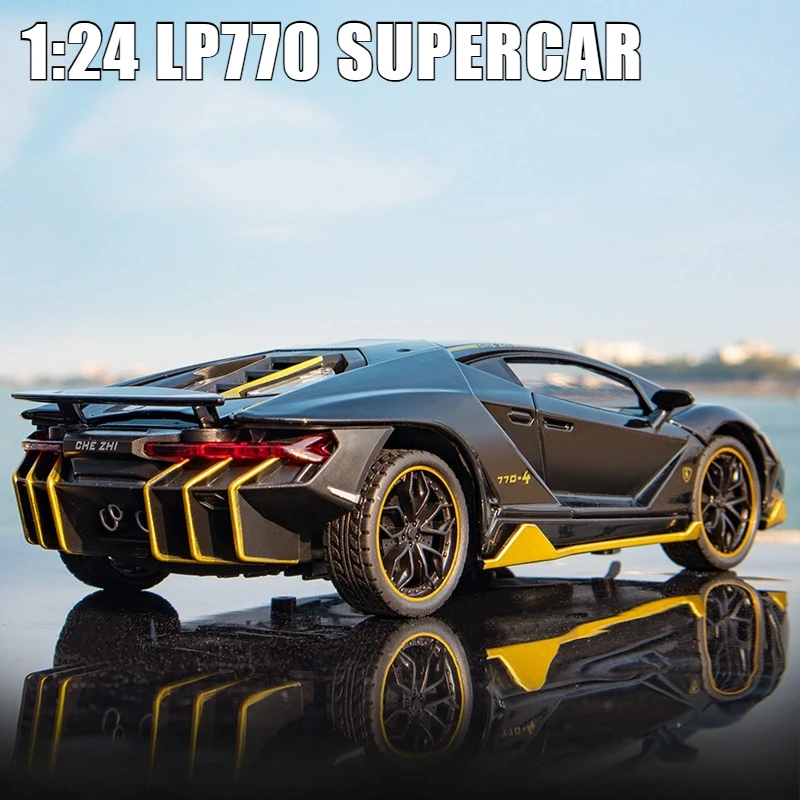 

1:24 LP770-4 Alloy Sports Car Model Die-cast Metal Classic Racing Car Vehicle Model Sound and Light Kids Toy Gift