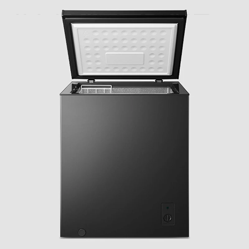 Congelador doméstico 142L 6.8 ℉ a -4 ℉ con cesta extraíble Congelador compacto de puerta abierta superior independiente 450W