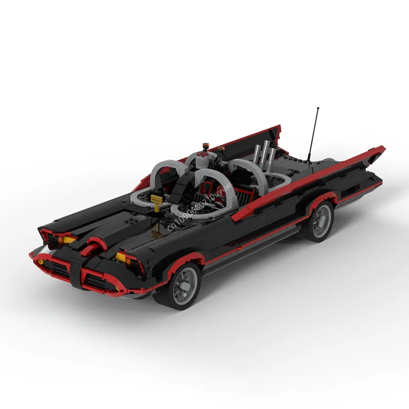 MOC-décennie s de construction Batmobile Technique Bat Man Racing Car, Modèle de véhicule de sport de ville, Briques de jouets pour enfants, Cadeaux, 2622 pièces