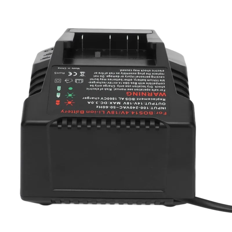 HAKSINKY 3A Lithium Battery Charger Fast Charging Suitable for Bosch 18V/14.4V Li-ion Battery BAT609G/BAT618 Replacement Charger