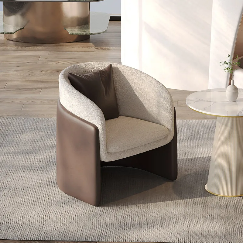 

&Luxury High-end Minimalist Modern PU Sofa Coffee Table Chair Combination Customizable Splicing Home Office Villa Living Room