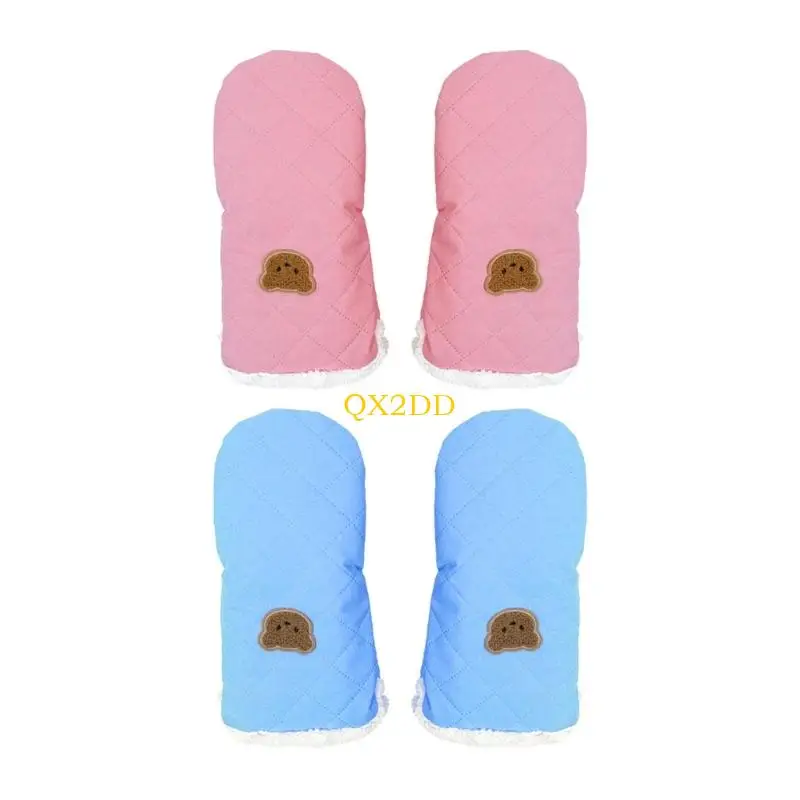 

QX2D теплые перчатки для колясок для защиты рук детской коляски в условиях холодной погоды