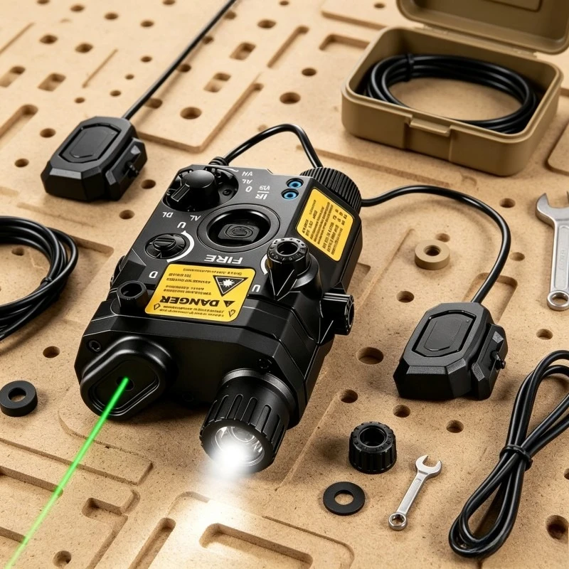 Handy High‑Stability Alloy Accessories Flashlight with Control Cable for Casual Outdoor Sessions
