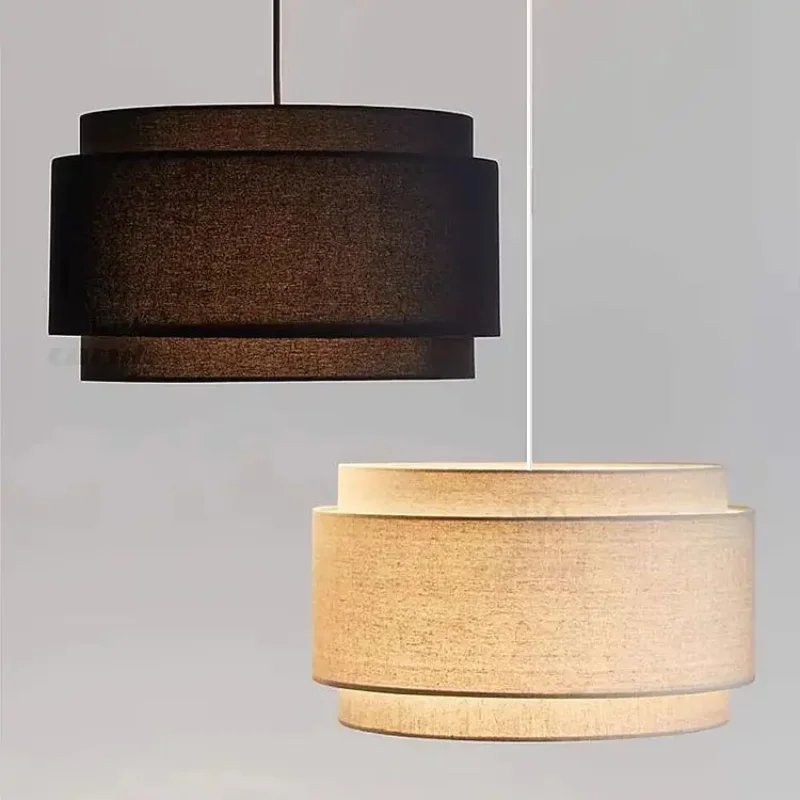 Japanese Restaurant Chandelier Wabi-Sabi Hand fabric pendant lamp Restaurants Bedroom Bohemian Rustic Decorative pendant light