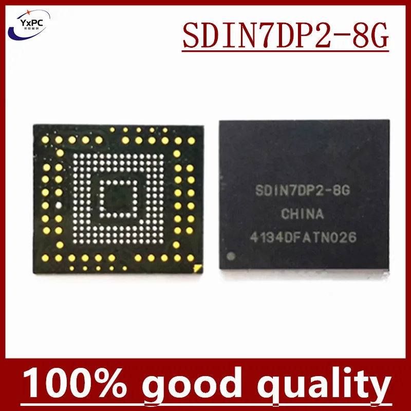 SDIN7DP2-8G BGA153 SDIN7DP2 8G EMMC 8g Flash Memory IC Chipset with balls