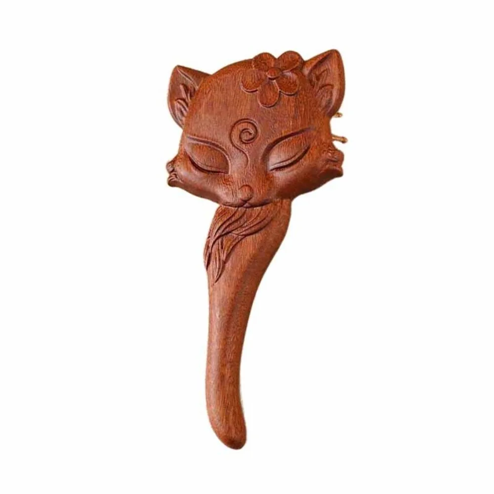 Animal Shape Air Bag Sandalwood Comb Anti Static Portable Air Cushion Comb Relieve Head Blood Circulation Massage Comb Gift