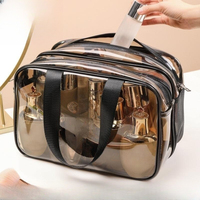 Women Portable Travel Wash Bag Female Transparent Waterproof Makeup Storage Pouch Large Capacity Cosmetic Organizer Beauty Case