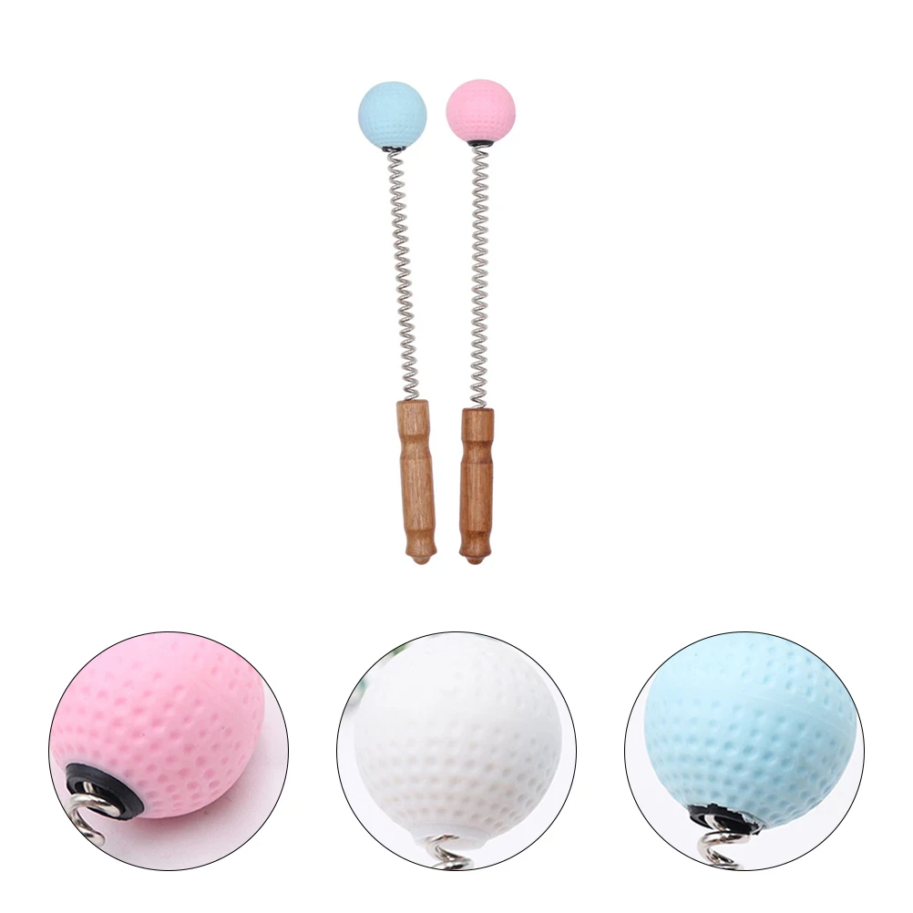 

2 pcs Massage Hammer Ergonomic Spring Roller Home Body Meridian Multi Function Massager Relax Tool