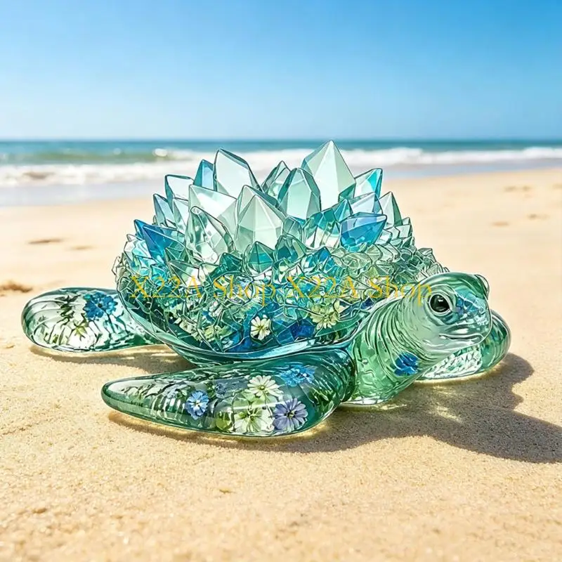 Unique Crystal-Cluster Ocean Turtles Mold for Handmade Resin Charms