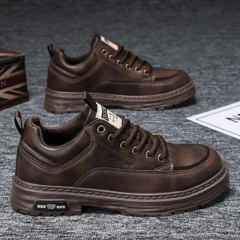 

Original Men Spring Casual Shoes Breathable Black Sneakers Fashion Driving Walking Tennis Shoes for Male Skate Flats