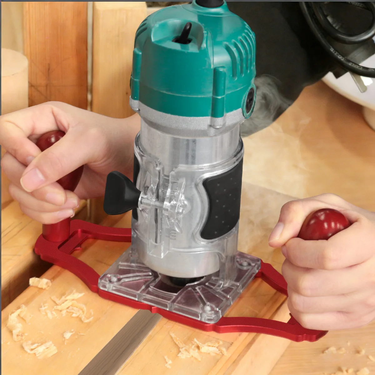 Router Base for Edge Guide - Woodworking Trimming Machine Milling Groove Flip Engraving Trimming Opening Milling Base Diy Tools