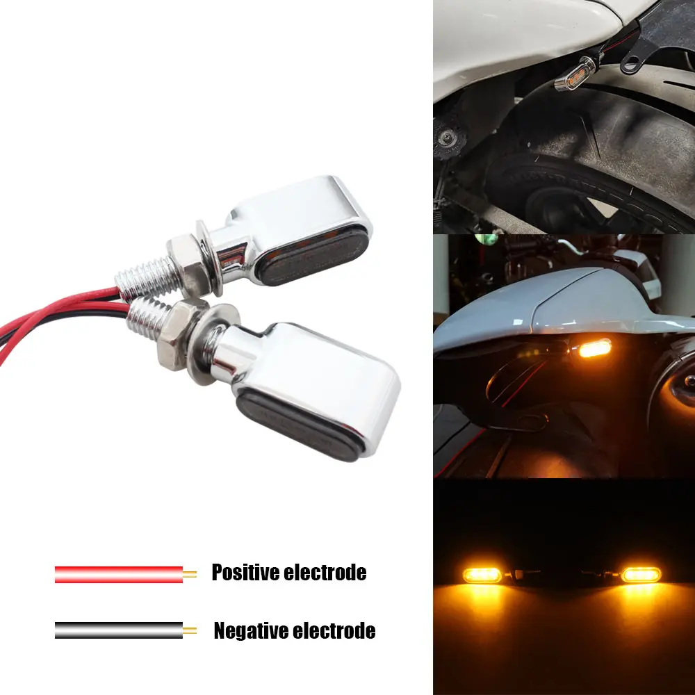 Universal Motorcycle M8 Turn Signal Light E Mark Running Indicator Lamp Amber Clignotant Blinker Lights For Harley Honda Yamaha