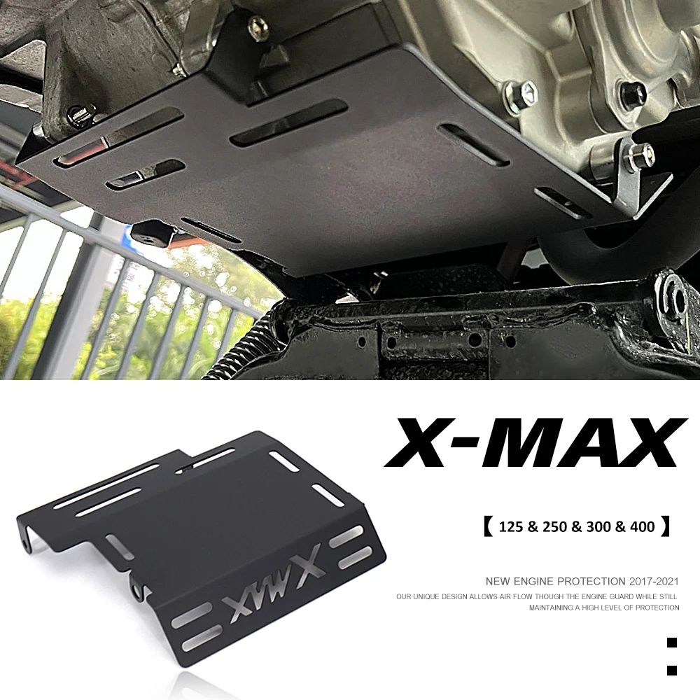 Motorcycle Accessories For Yamaha XMAX125 XMAX250 XMAX300 XMAX400 Skid Plate Engine Guard Chassis Protection Cover 2017-2021