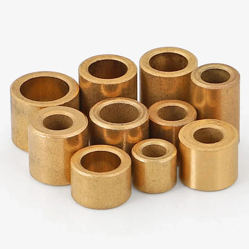 Powder Metallurgy Contains Oil Bearing ID.3/4/5/6/8/10/12/14/16mm Brass Bushing Guide Sleeve Precision Copper Base Bearing