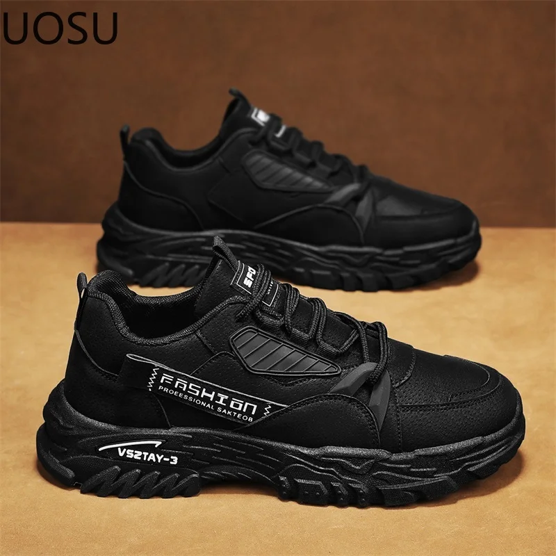 Men Vulcanize Shoes Men\'s Sneaker 2024 Trendy All-match Lightweight Popular Model UOSU Explosive Style Men\'s Popular Model Shoe