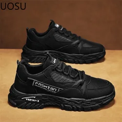 Men Vulcanize Shoes Men's Sneaker 2024 Trendy All-match Lightweight Popular Model UOSU Explosive Style Men's Popular Model Shoe