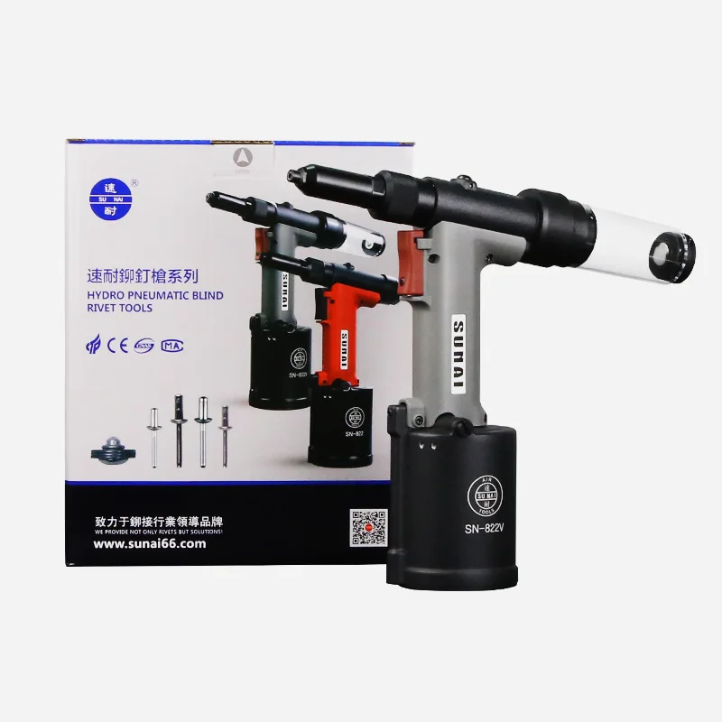 

Fully Automatic Hydraulic Core-pulling Pneumatic Rivet -Gun Tool M3-M8 Threaded Nut Rivet Machine Rivet Kit