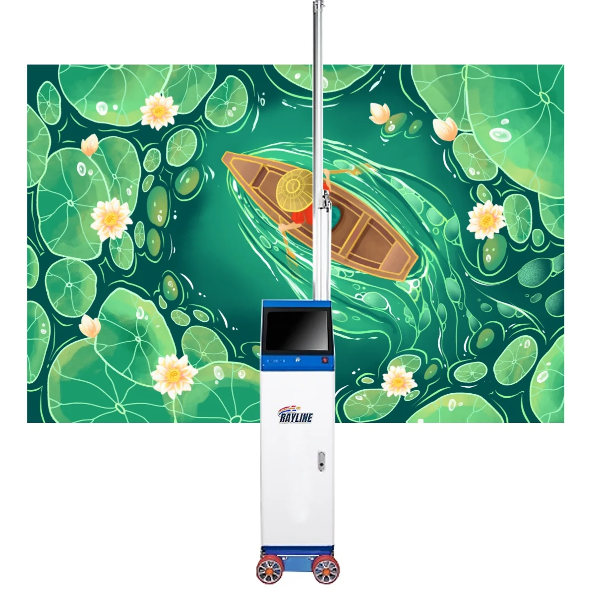 Wallpen Digital Eco Friendly Inkjet Printer With Wheel Background Glass 3D Portable Mini Vertical Wall Printing Machine