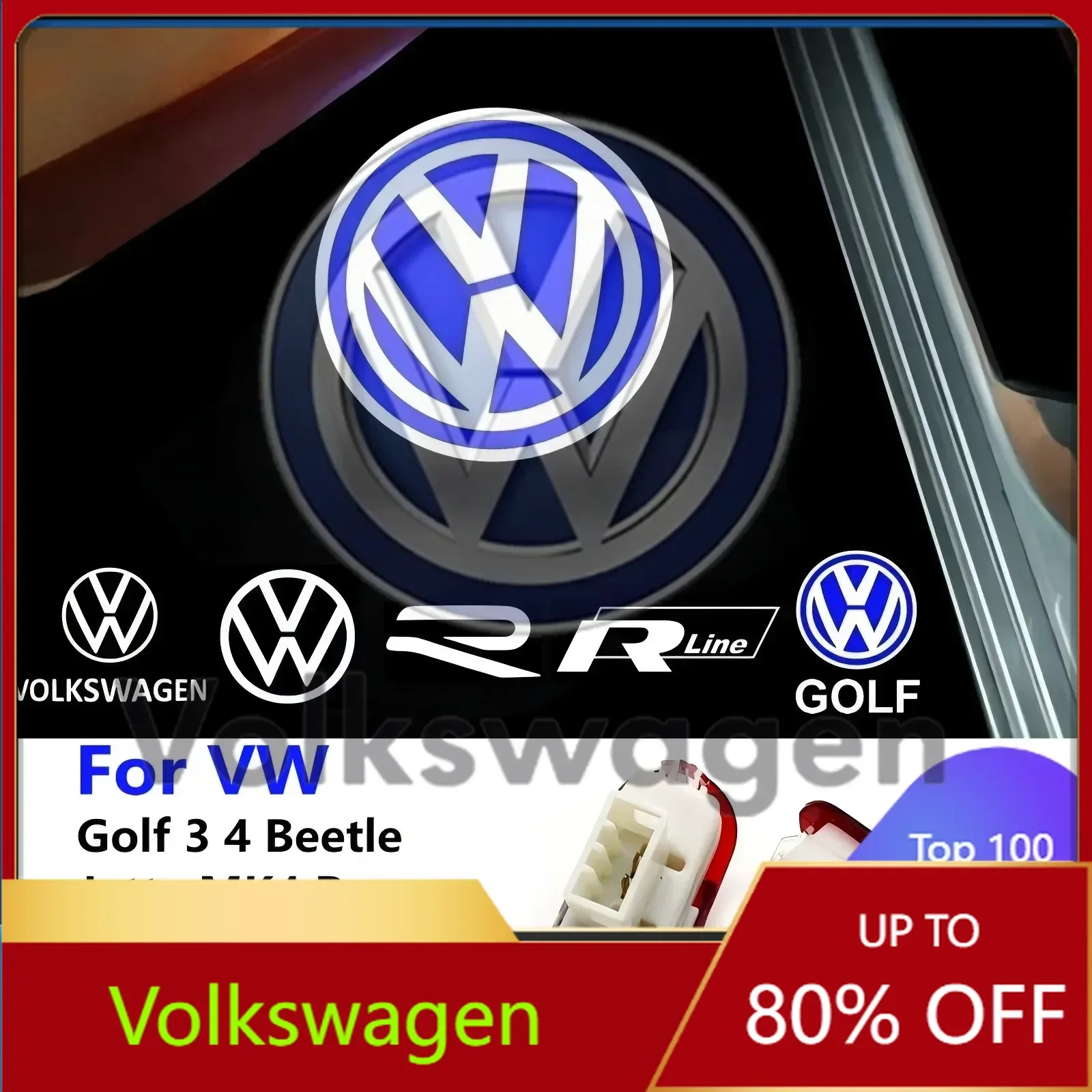 

For VW Volkswagen Jetta MK5 Golf 2Pcs For VW Volkswagen Golf 3 4 Sharan Touran Lavida Caddy Beetle Jetta MK4 Bora MK3 Polo LED C