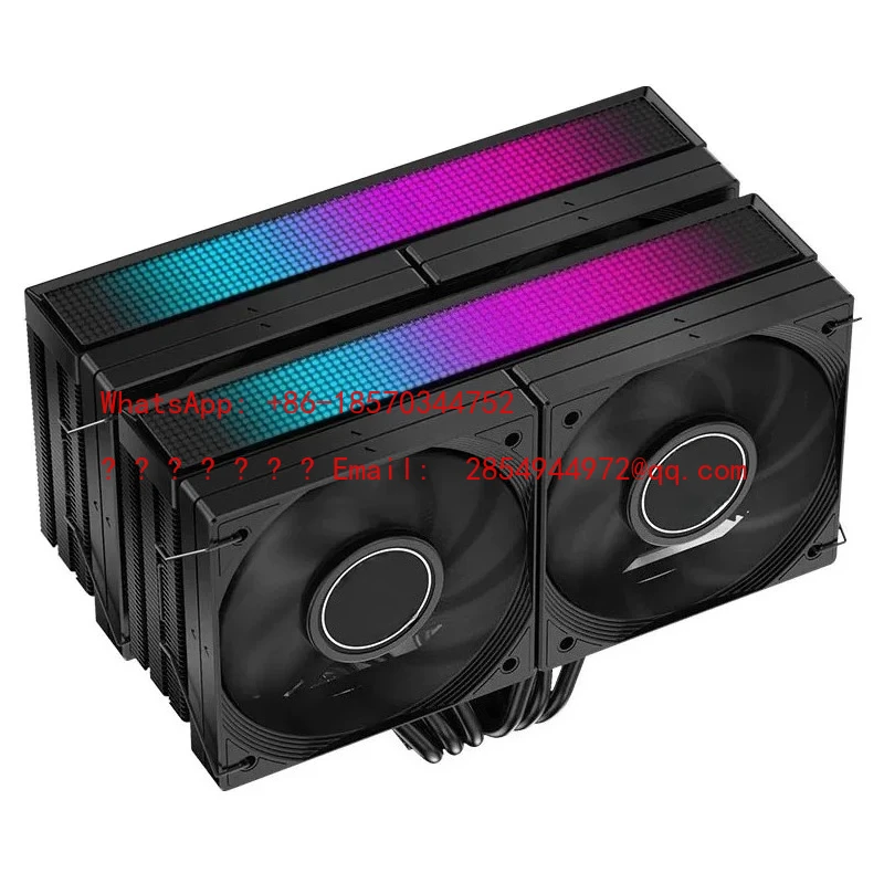 JF15K Dual Tower 10CM4 Fan Does Not Block Memory 6 Heat Pipe PWM Air Cooling Heat Dissipation CPU Radiator