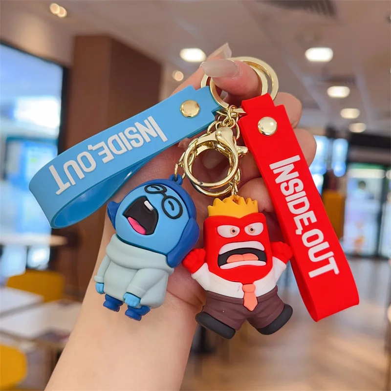 Llavero Disney Inside Out, llavero de humor de dibujos animados, dije de bolso, regalo de fiesta, cumpleaños, Navidad, San Valentín, regalo de Año Nuevo.