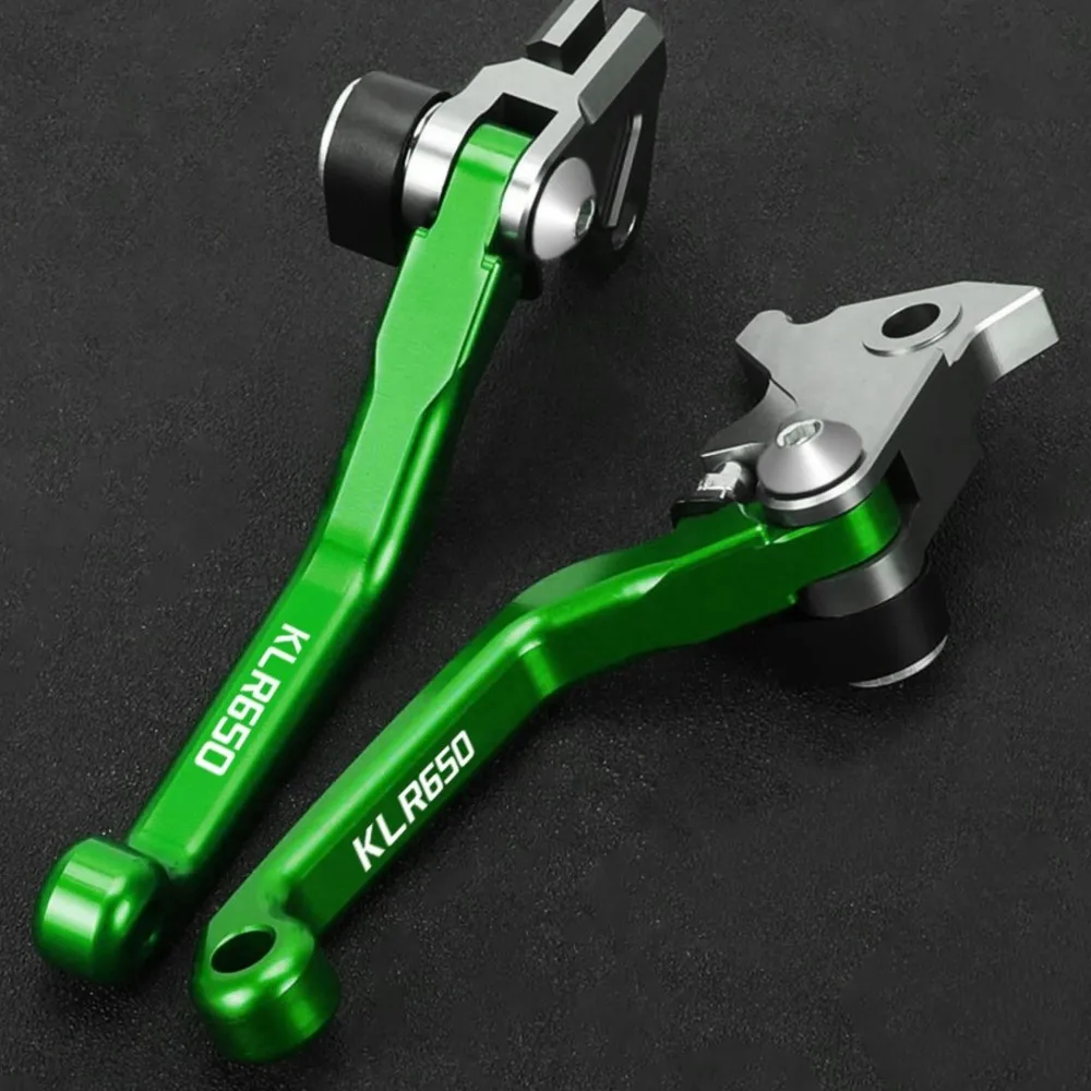 

Motocross Aluminum Alloy Folding Pivot Brake Clutch Levers For KAWASAKI KLR650 2008 -2015 2016 2017 2018 Off-Road Pit Dirt Bike