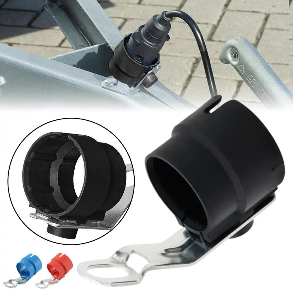 Round Parking Cover Trailer Plug Holder Trailer Connector for 7 /13 Pin Trailer Plugs Adapter Caravan Car Truck Accessories