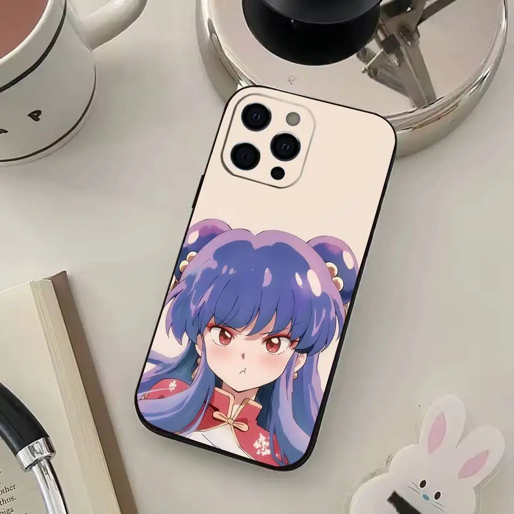 COOL R-Ran-ma 1 2 telefoonhoesje voor iPhone 17,16,15,14,13,12,11 Plus, Pro Max, XS, zachte zwarte hoes