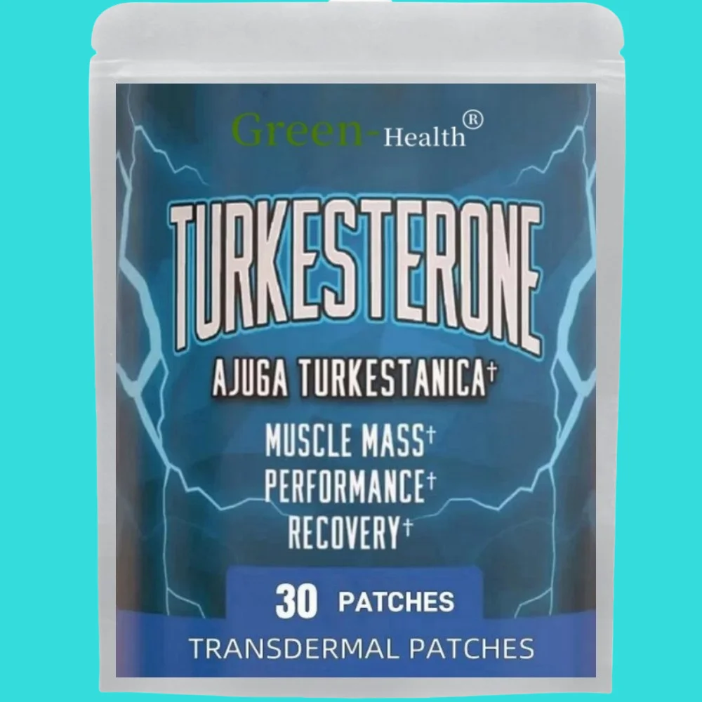 30 parches Turkesterone Parches transdermicos Ajuga Turkestanica Mejora la masa muscular magra y el rendimiento del ejercicio