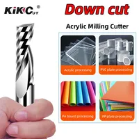 1PC 3.175mm Router bits For Acrylic MDF PVC End Mill Cnc Machine Tools Fresas Single Flute Sprial Carbide Milling Cutter