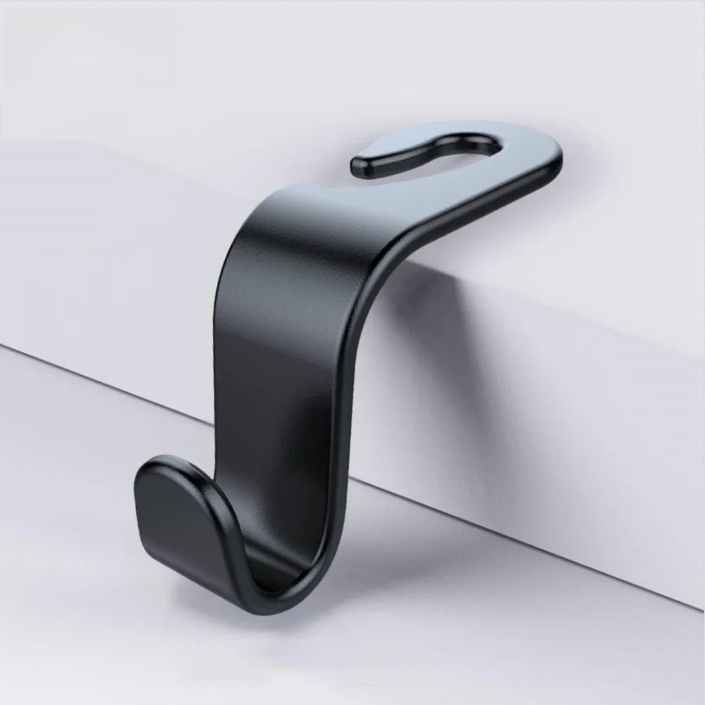 4PCS Set Car Seat Headrest Hook Hanging Design Universal Fit Auto Interior Storage Organizer Sturdy Build Multi-Purpose Use