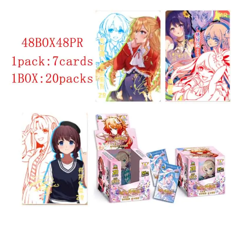 Wholesale 48 Boxes New Goddess Story 5M‑10 Muyang Chapter Little Frog Anime Waifu TCG Booster Box Rare SSR FR PTR SZR Full Case
