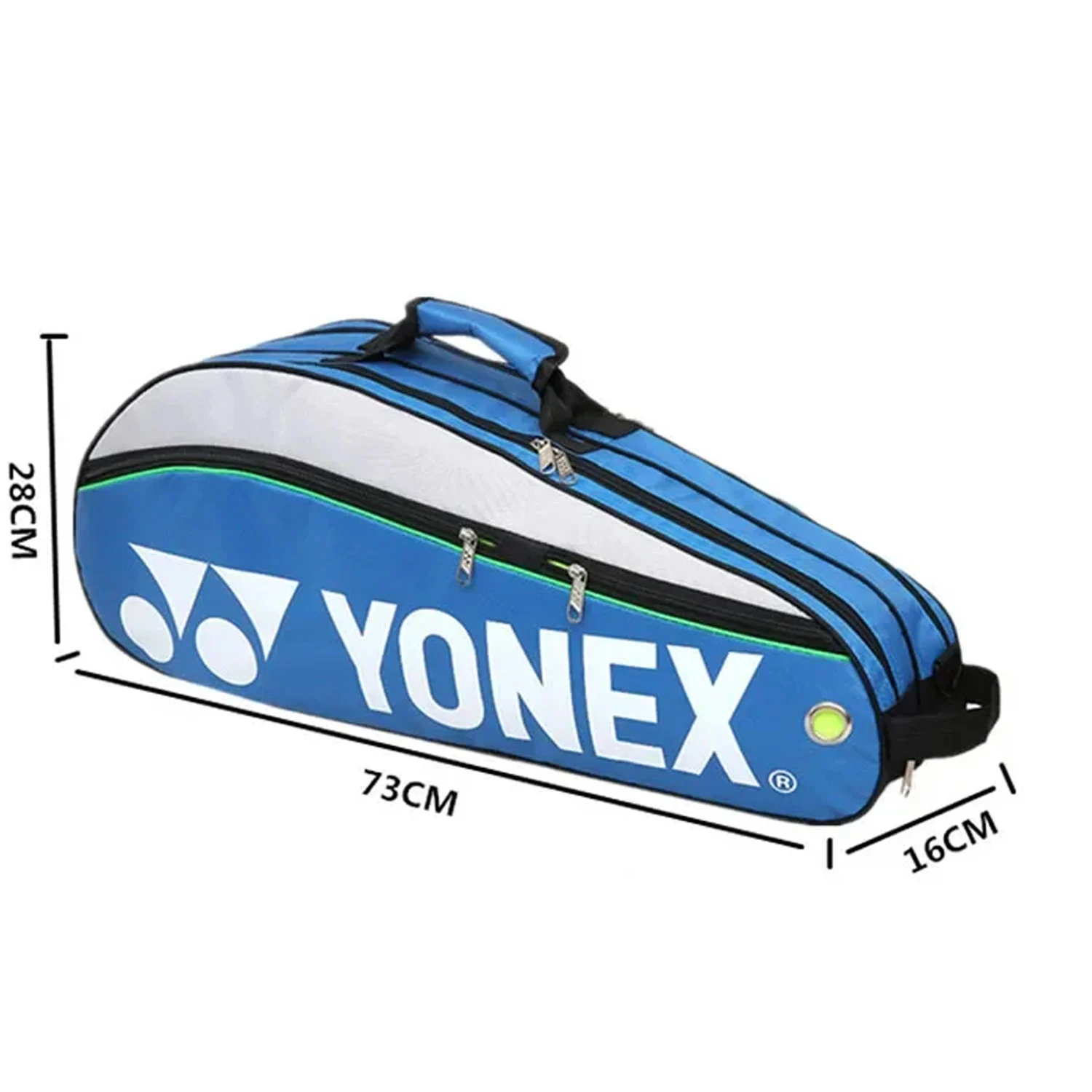 Yonex Badmintontas Waterdichte dubbele compartimentriem Badmintonrugzak Heren Dames Stijl Grote capaciteit Sportnet Badminton