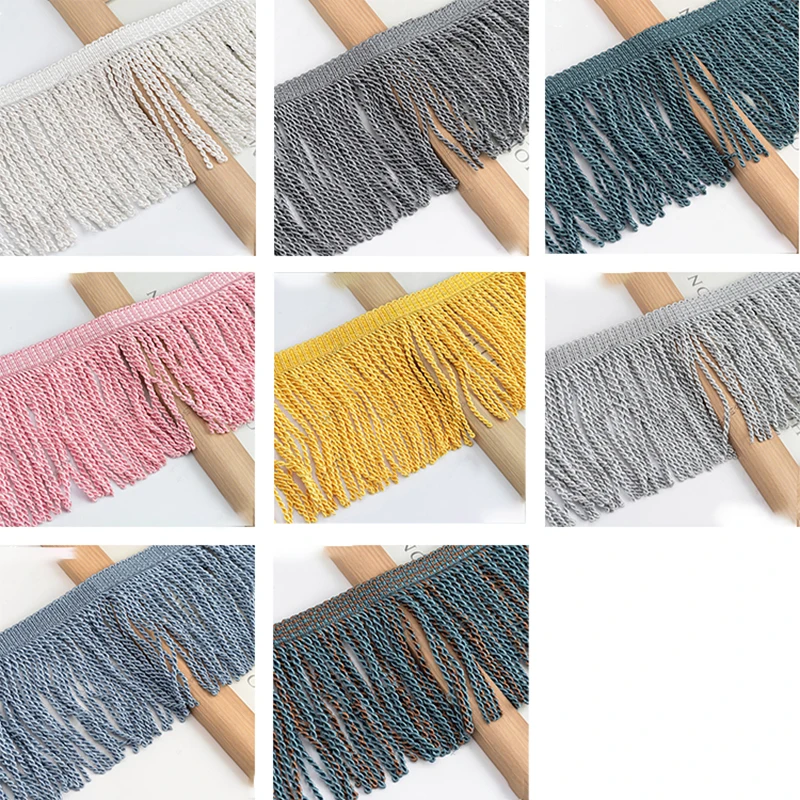 12 Yards Curtain Fringes Bullion Fringe Trim Curtain Braid Tassel Fringe for Sewing DIY Sofa Lamp Sunshade Accessories Lace