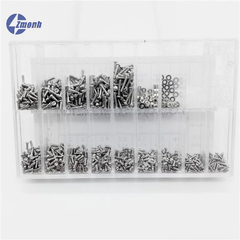 New！1000pcs/Box Eyeglass Accessories PM Round Eyeglass Screws Screw Washers Small Repair Screws