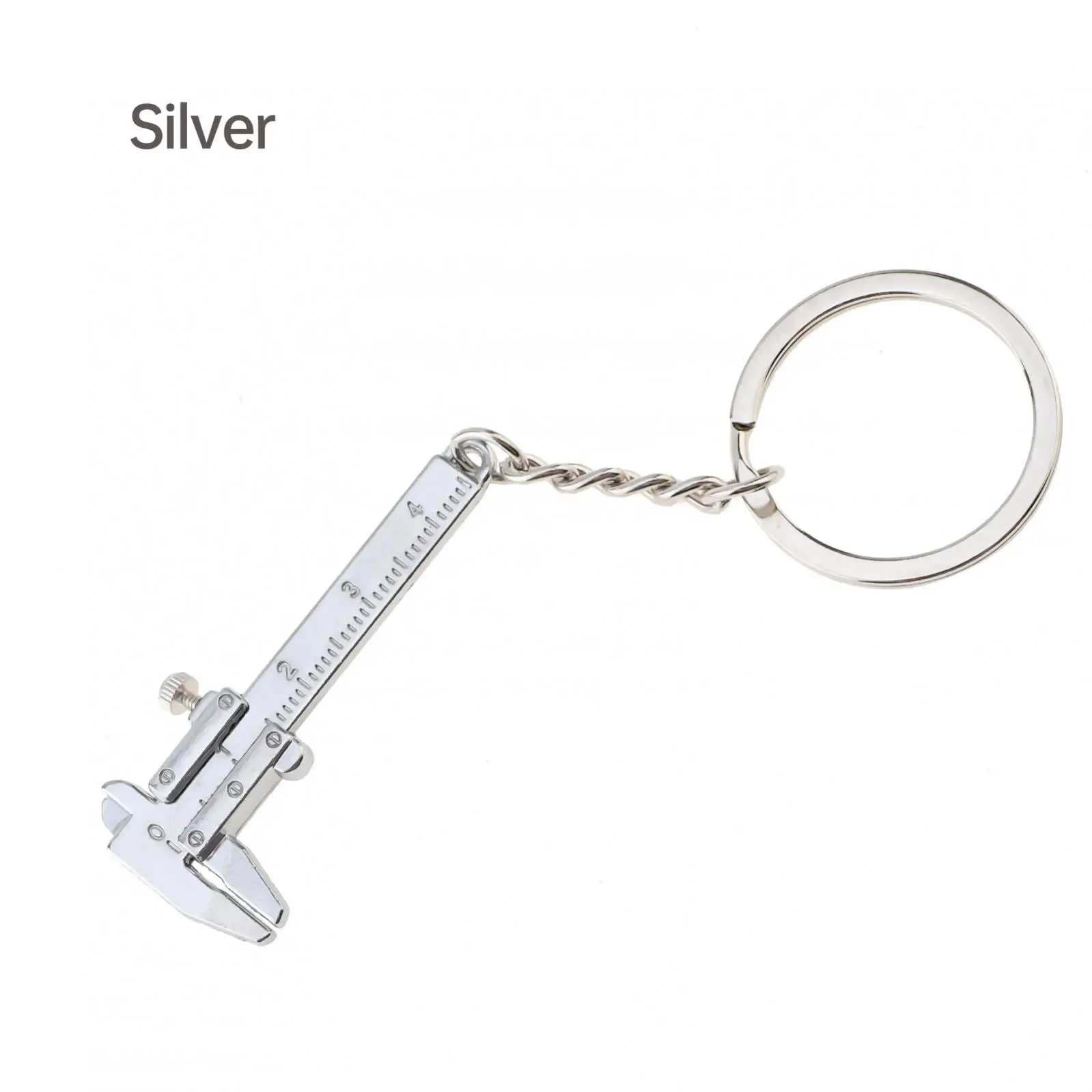 0-40mm Keychains Vernier Caliper Portable  Fashion Jewelry  Keyring Car Key Rings Measuring Gauging Tools  Ruler Vernier Caliper