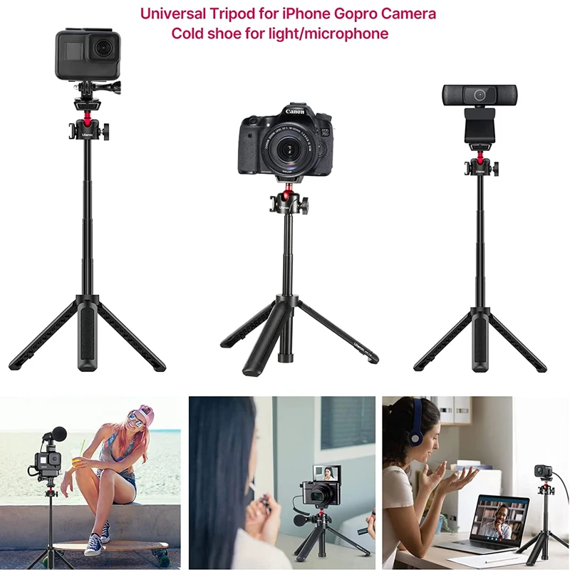 Ulanzi MT-16 Extend Tablet Tripod with Cold Shoe for Microphone LED Video Fill Light Smartphone SLR Camera Tripod